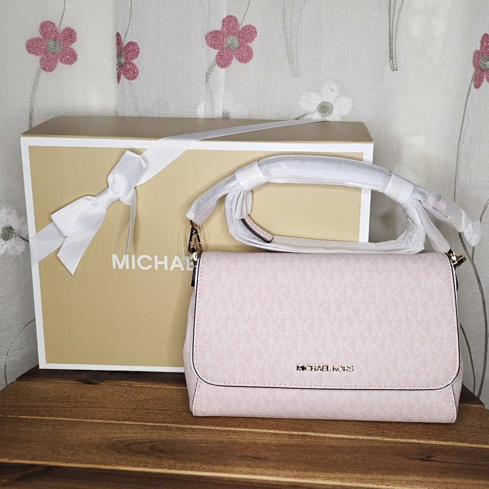 New! MK MICHAEL KORS Crossbody Bag PINK with Gift Box